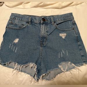 BDG Girlfriend High-Rise Denim Shorts